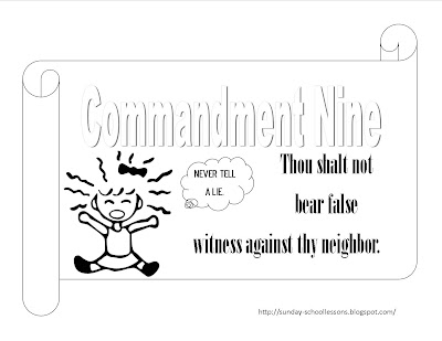 Sunday School Lessons of Plenty: 10 Commandments