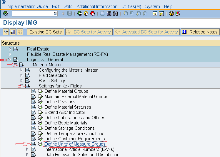 SAP MM How to Define Units of Measure Groups in SAP ?