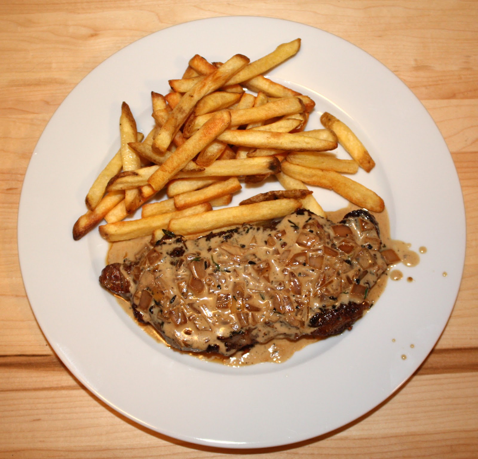 Steak au Poivre with Cognac Sauce