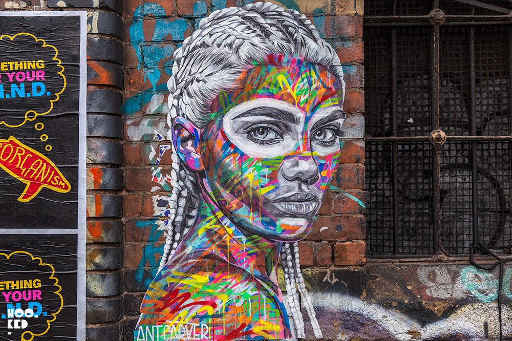 The work of Street Artist Ant Carver in Shoreditch, London The work of Street Artist Ant Carver in Shoreditch, London