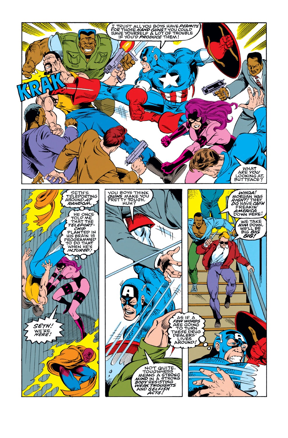 Read online Captain America (1968) comic -  Issue #424 - 16