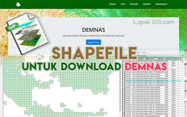 Shapefile untuk Download Data DEMNAS (Info Spasial Lengkap)