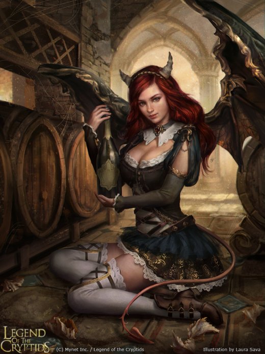 As belas mulheres nas ilustrações de fantasia para o game Legend of the Cryptids de Laura Sava Laura Sava anotherwanderer deviantart arte ilustrações fantasia belas mulheres card game legend of the cryptids