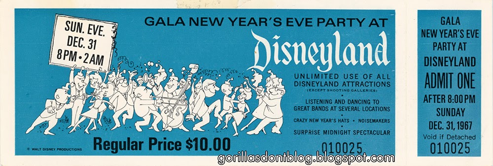 Seasonal event ticket printing GORILLAS DON'T BLOG: New Year's Eve Tickets