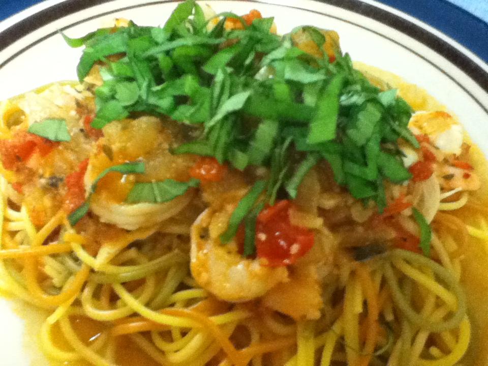 Food In My Hands 'Fra Diavolo" Style Shrimp Scampi