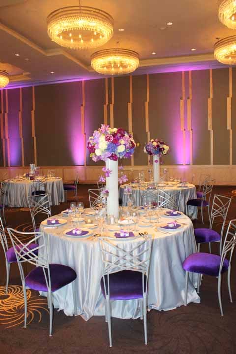 Four Seasons purple wedding, Seattle best wedding flowers, Flora Nova Design