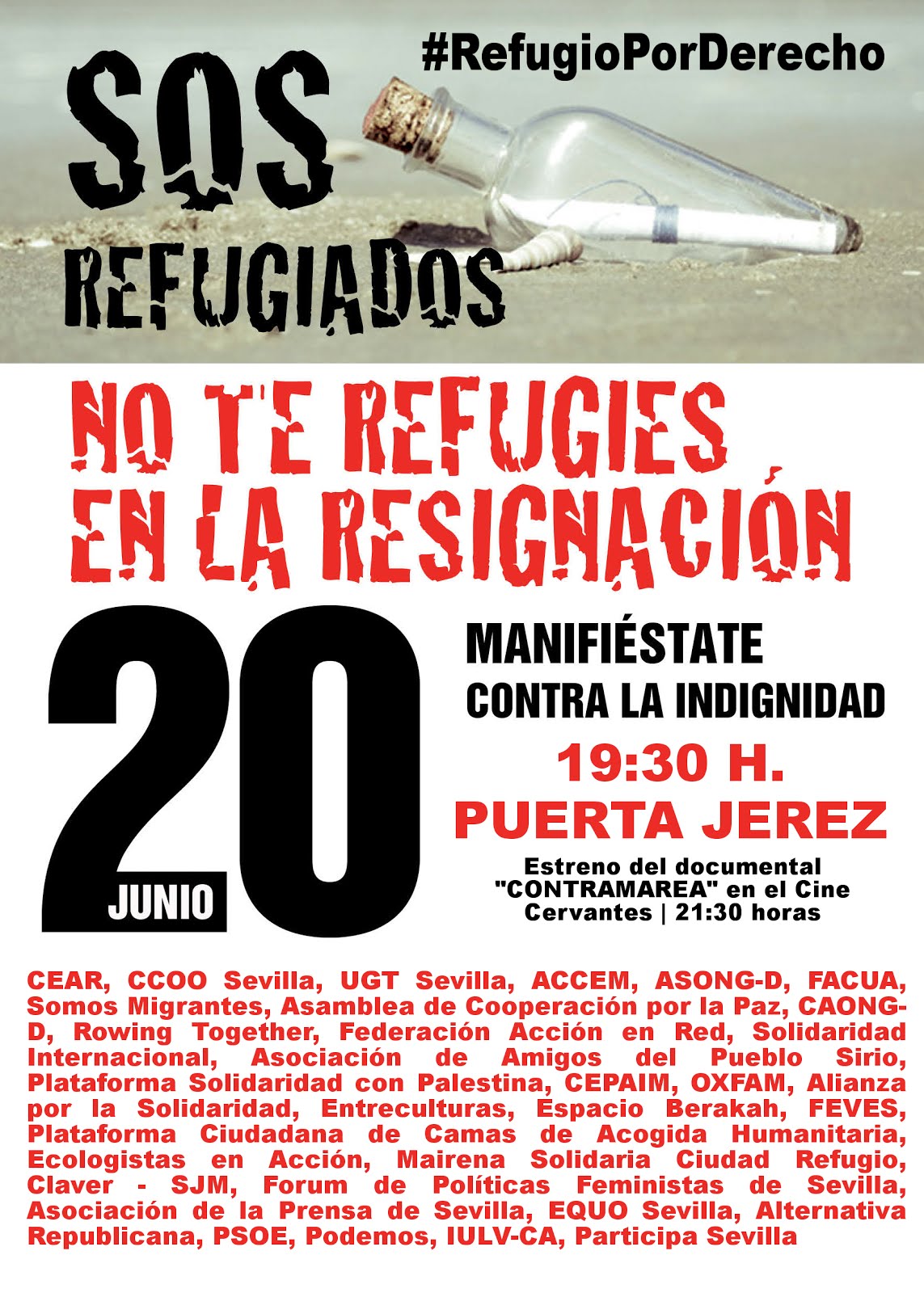 SOS Refugiados. Manifestación 20 junio