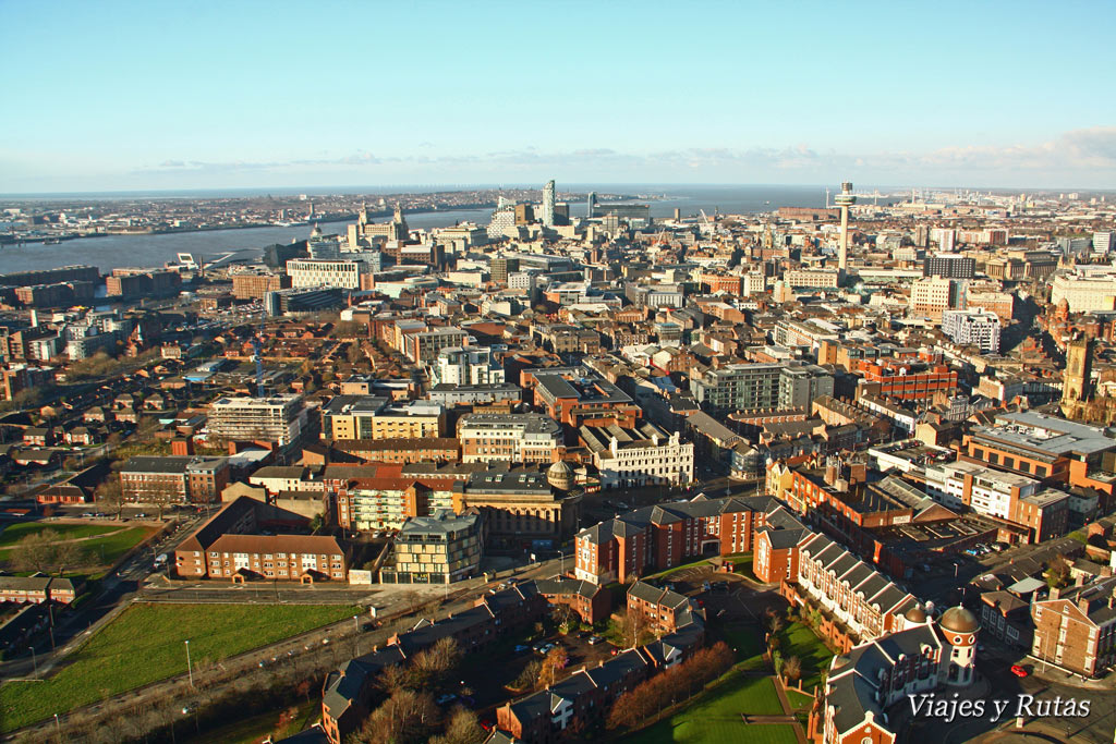 Vistas desde la catedral de Liverpool