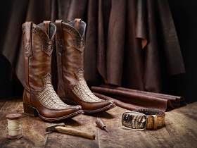 botas cuadra cocodrilo para hombre