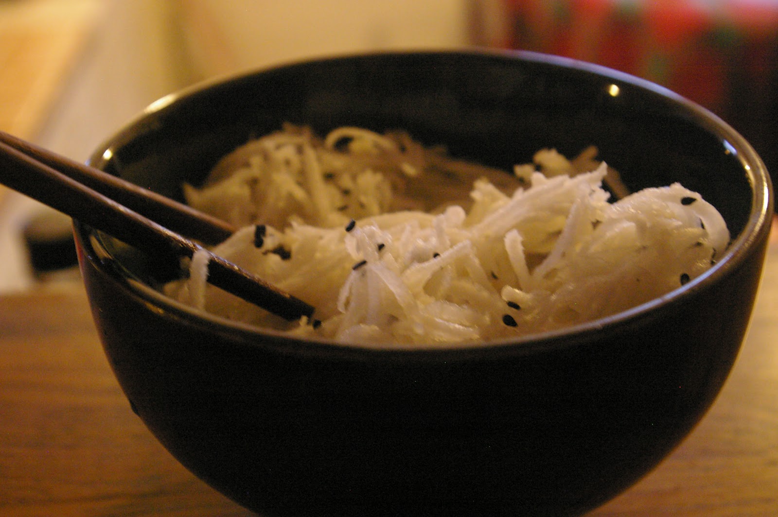 Le potager de Scrignac Salade de radis noirs à la japonaise