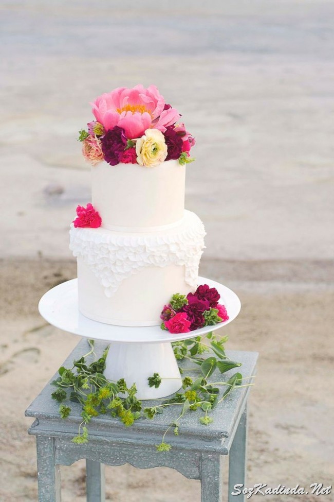 Çiçekli düğün pasta çeşitleri Söz Kadinda Örgü, Yemek, Hobi Sitesi