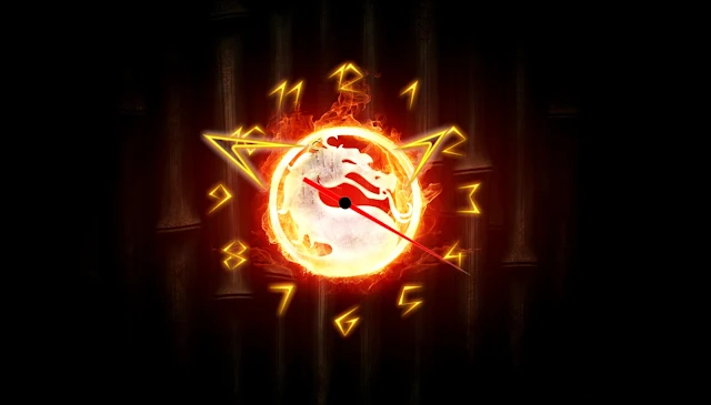 Free download Animated Mortal Kombat Clock screensaver! 