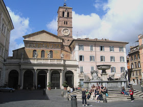 The Piazza di Santa Maria in Trastevere
