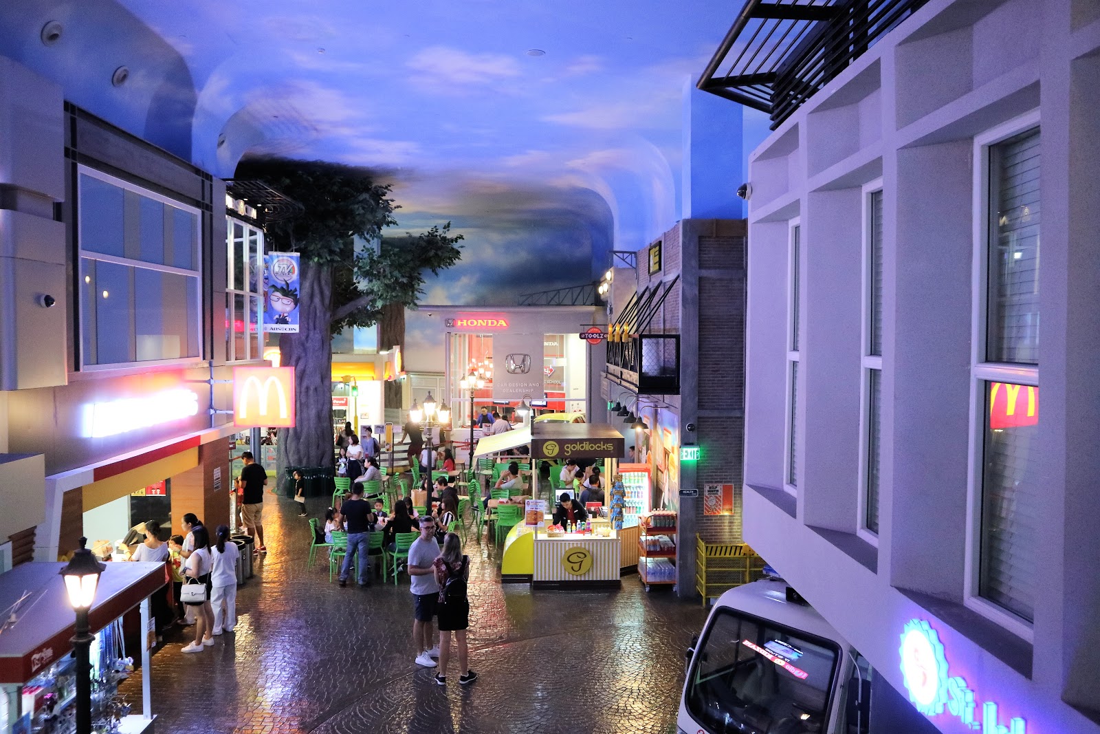 One of the busiest part of the city, the "food park" - KidZania Manila