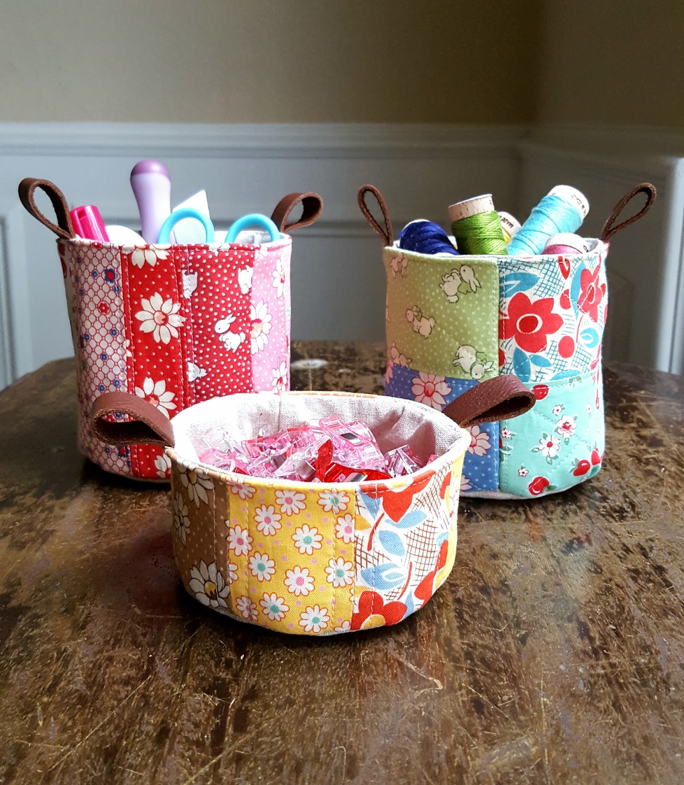 Mini Patchwork Buckets (& Giveaway!) Fabric Mutt Bloglovin’