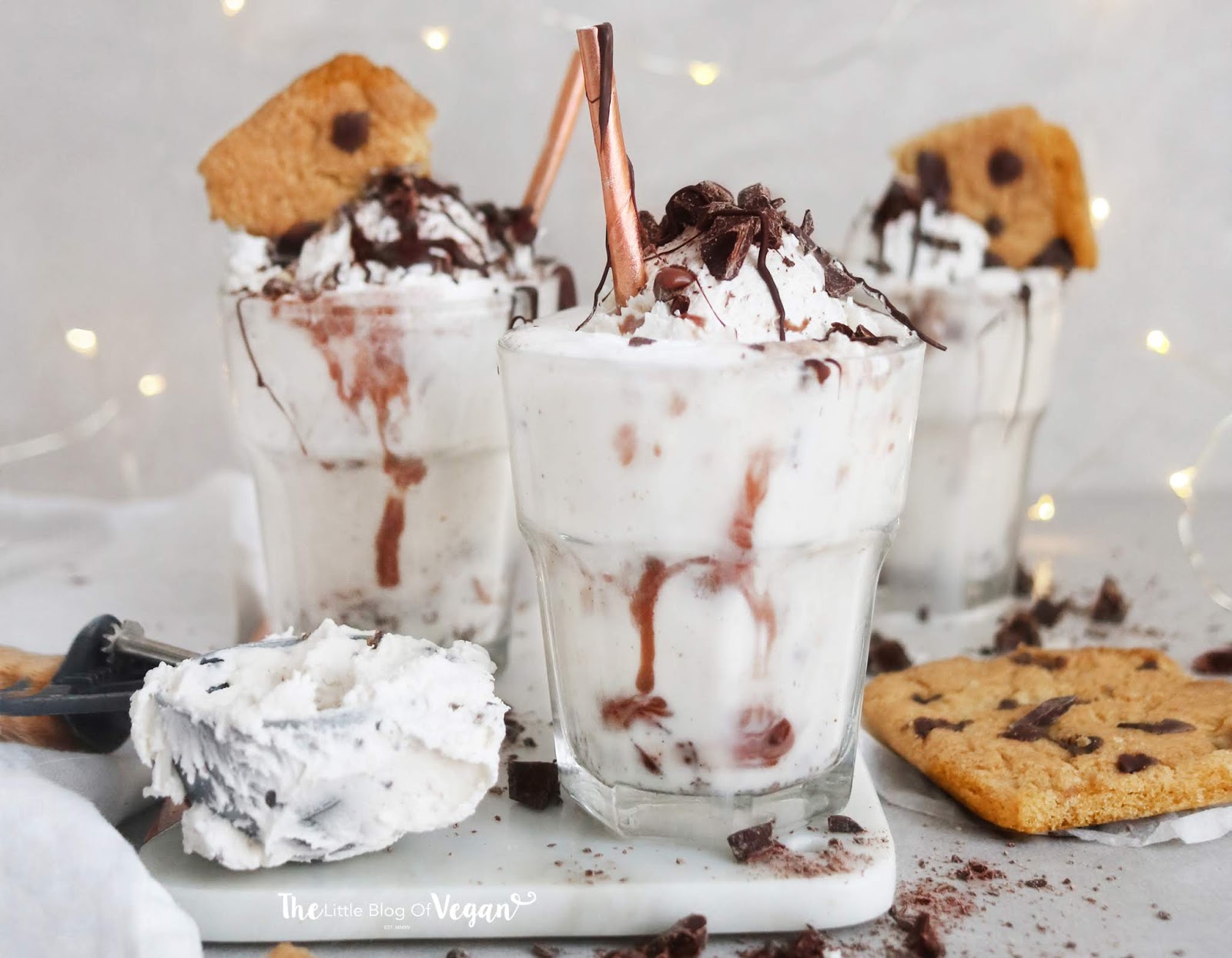 Dairy-free chocolate chip milkshake recipe | The Little Blog Of Vegan
