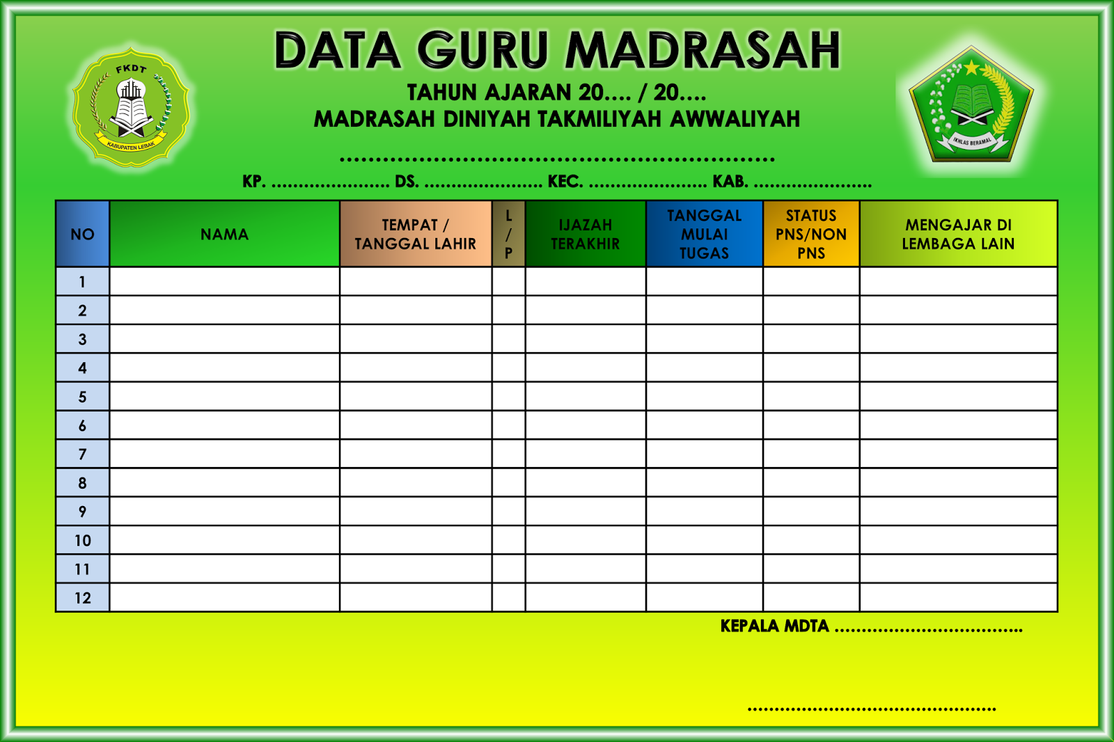 DPC FKDT KABUPATEN LEBAK Download