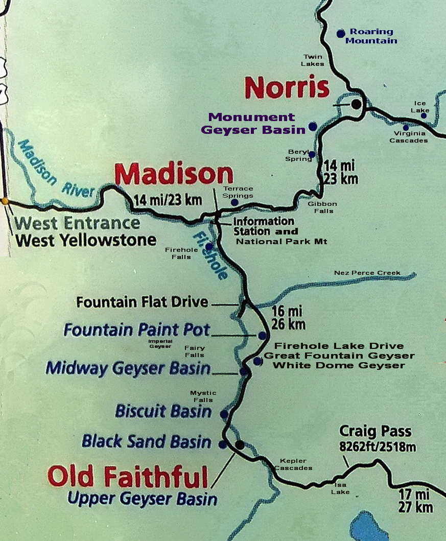 Focusing On Travel Hiking Yellowstone - 2018 020 01 YNP Map With Text