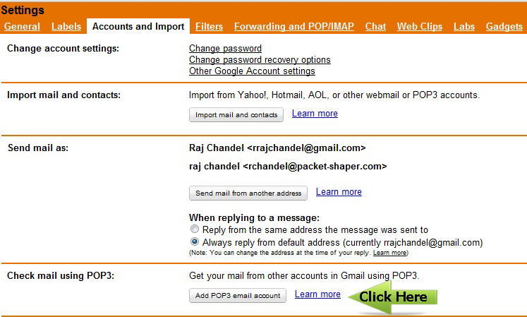 pop How to Transfer Email one Account to another Account