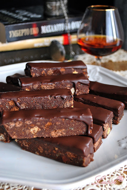 Шоколадови клавиши с ром / Chocolate Rum Bars