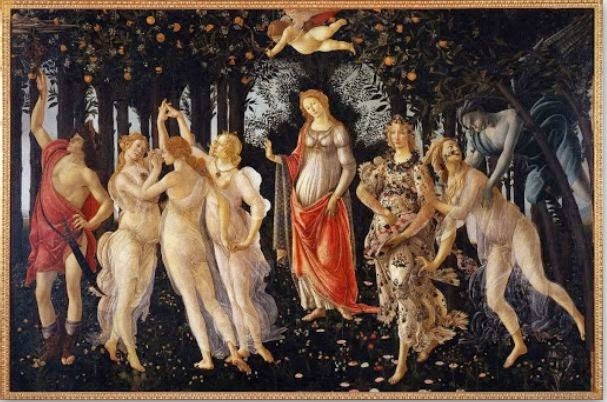 Allegoria Della Primavera Sandro Botticelli Wall Clock 