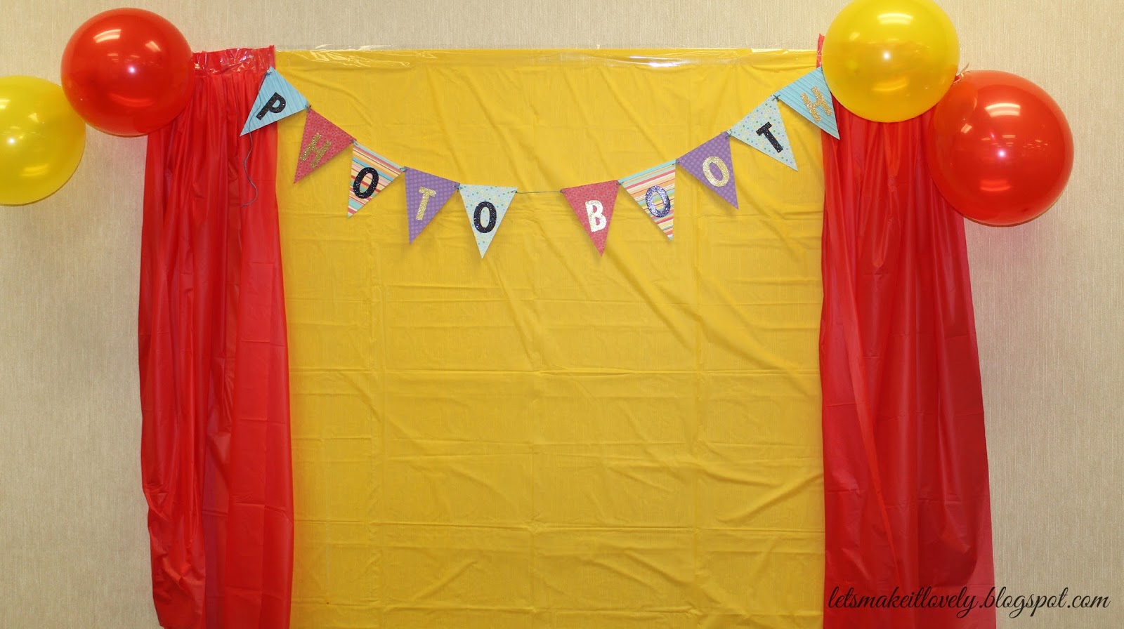 Let's make it lovely DIY Birthday Party Backdrop, Decor and More