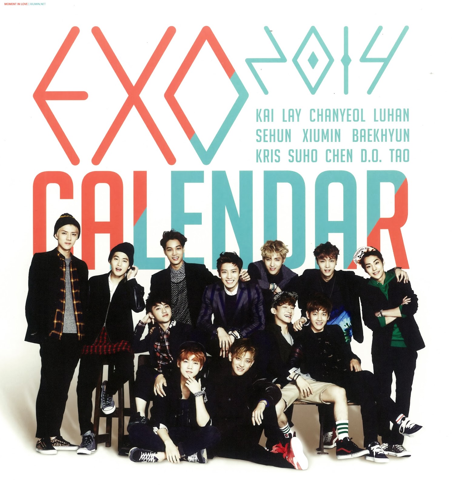 EXO 2014 Calendar Scans I say myeolchi // kpop in greek