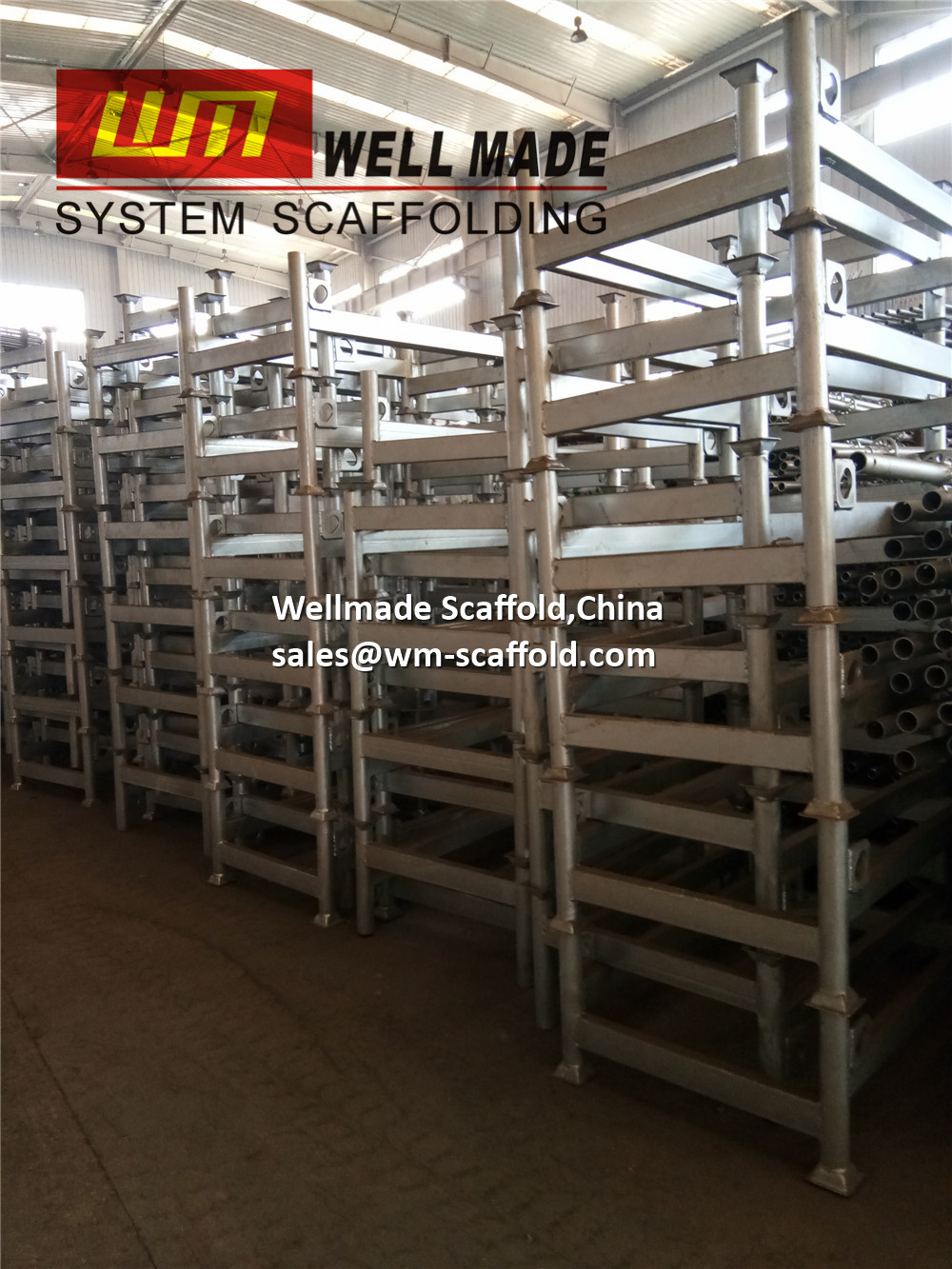Layher Scaffolding Steel Rack Pallets to Europe Countries for Hire and Sale