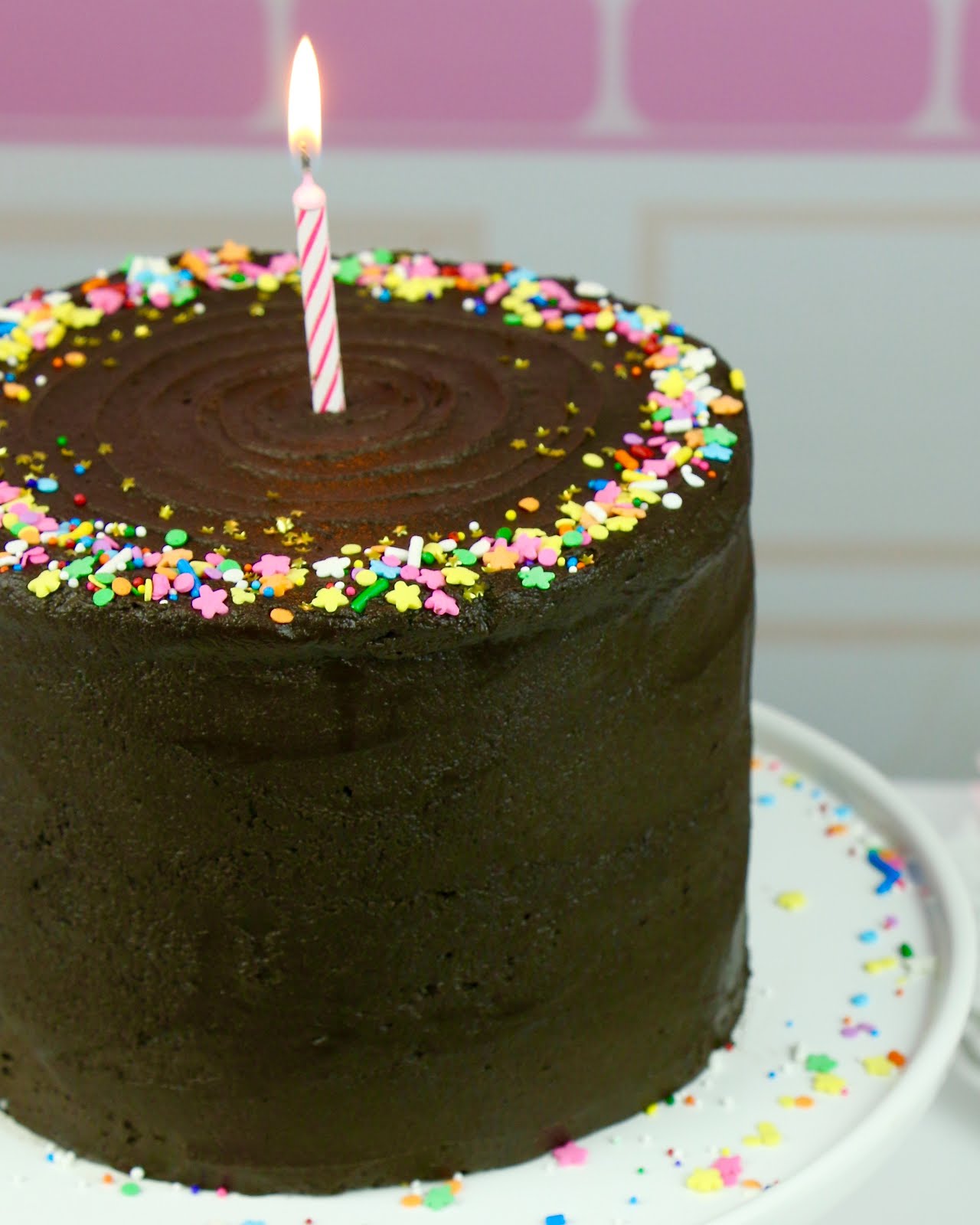 {VIDEO} THE BEST Yellow Birthday Cake with Chocolate Frosting The