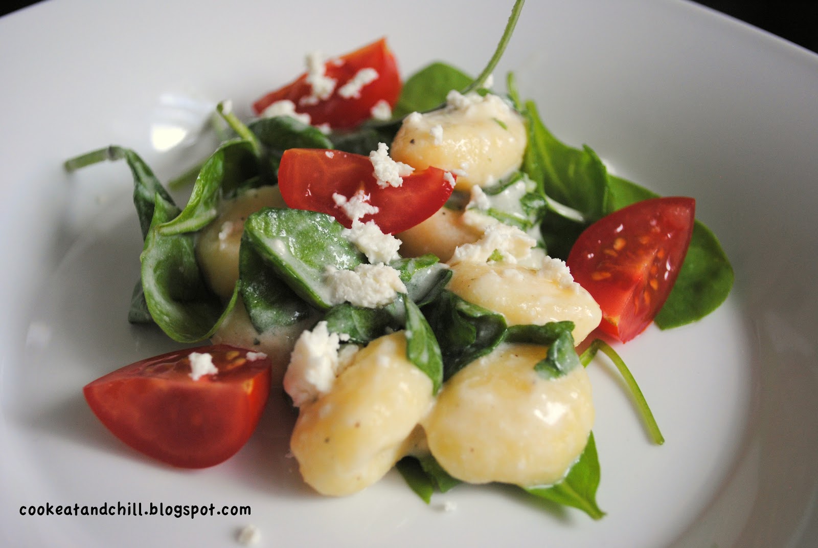 cook eat and chill(i): Gnocchi mit Blattspinat und Feta