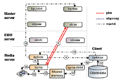 NetBackup 7.x Backup Process Flow: Step 1-17 process explained in