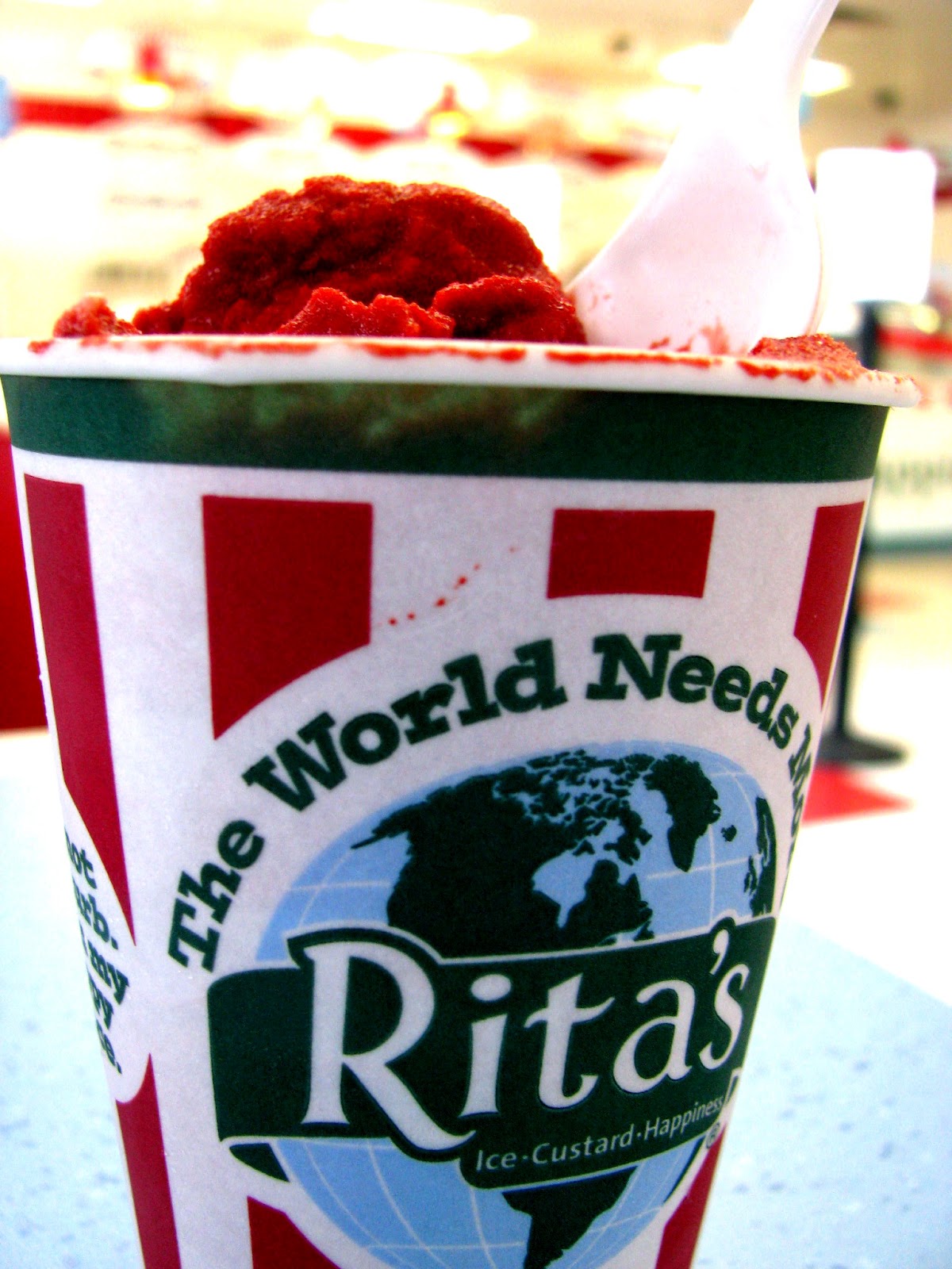 visible gratitude joy dare Day 215 Rita's Water Ice