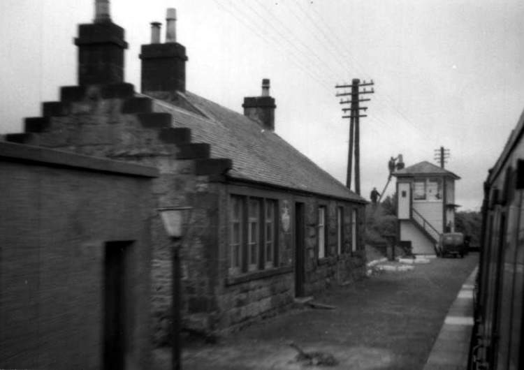 Tour Scotland Old Photograph Railway Station Gatehouse of Fleet Scotland