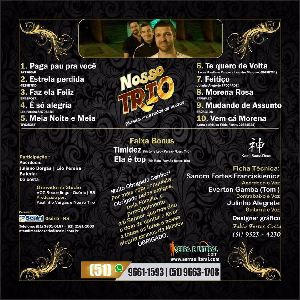 DF divulgações BANDA NOSSO TRIO MÚSICA PARA TODOS OS GOSTOS