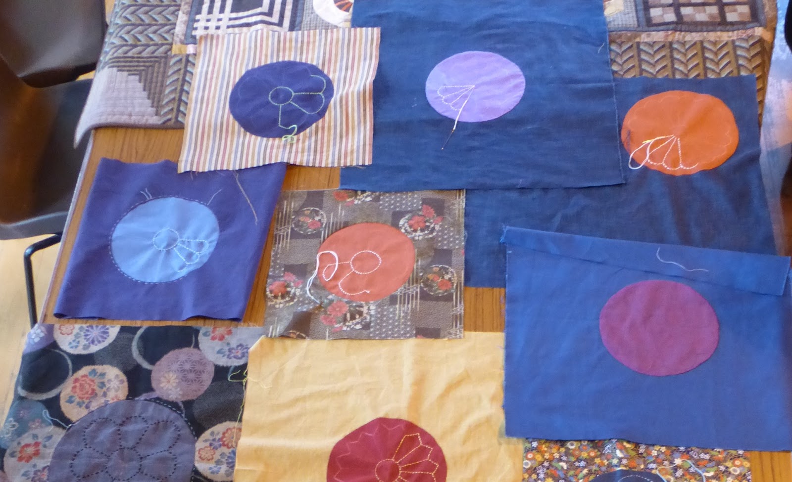 sashiko and other stitching Sashiko and applique in Dunfermline