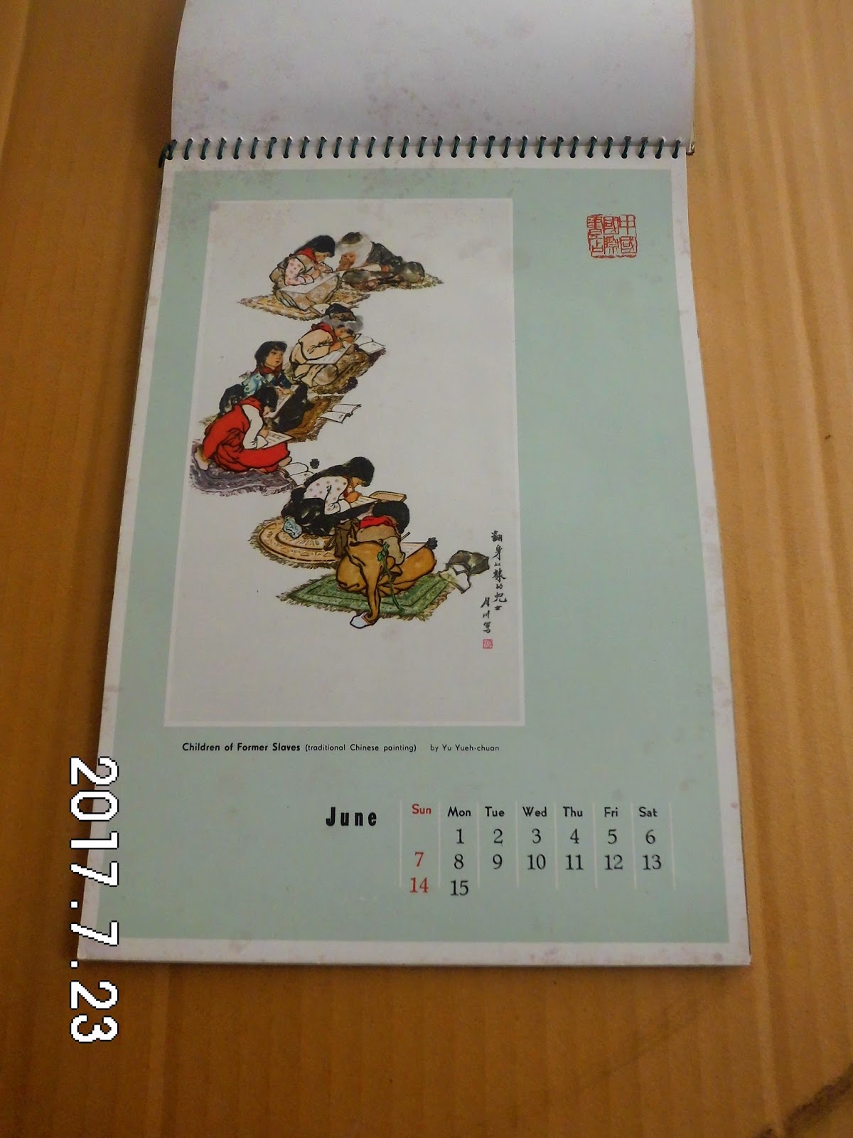 Toko Buku Bekas Online Paksrimo 2: Kalender Cina tahun 1964 / Kalender 