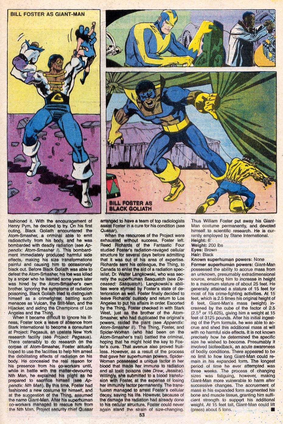 Read online The Official Handbook of the Marvel Universe Deluxe Edition comic -  Issue #4 - 55