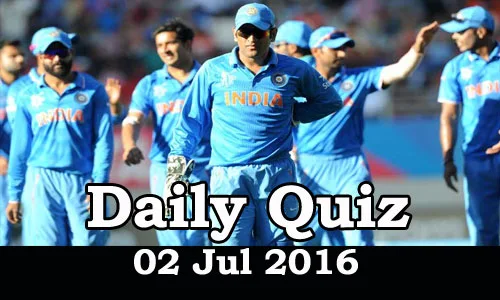 Kerala PSC - Daily Quiz on Current Affairs