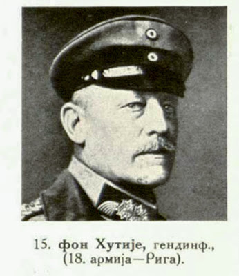 von Hutier. Inf.-Gen. (18th Army. Riga)
