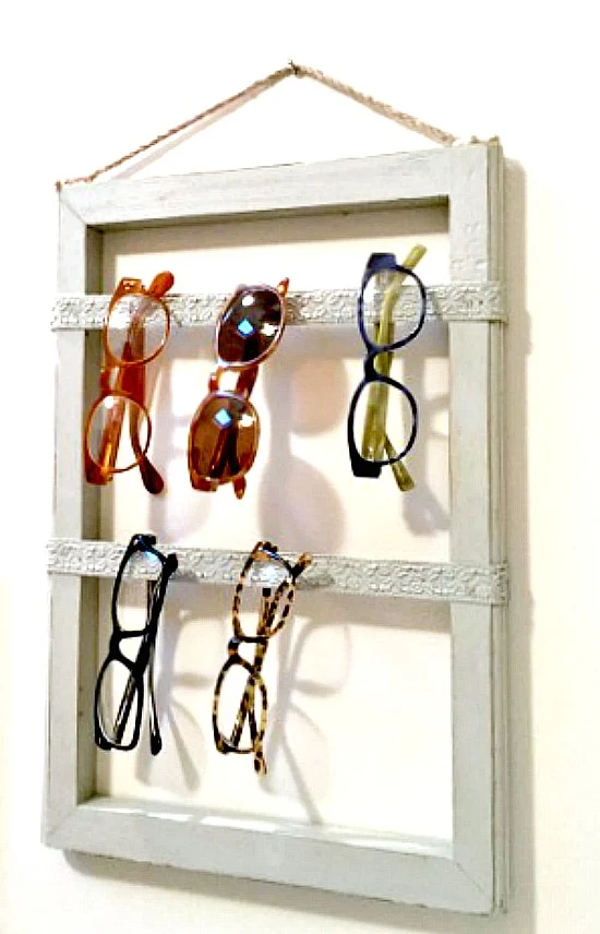 Easy DIY Eyeglass Storage Rack