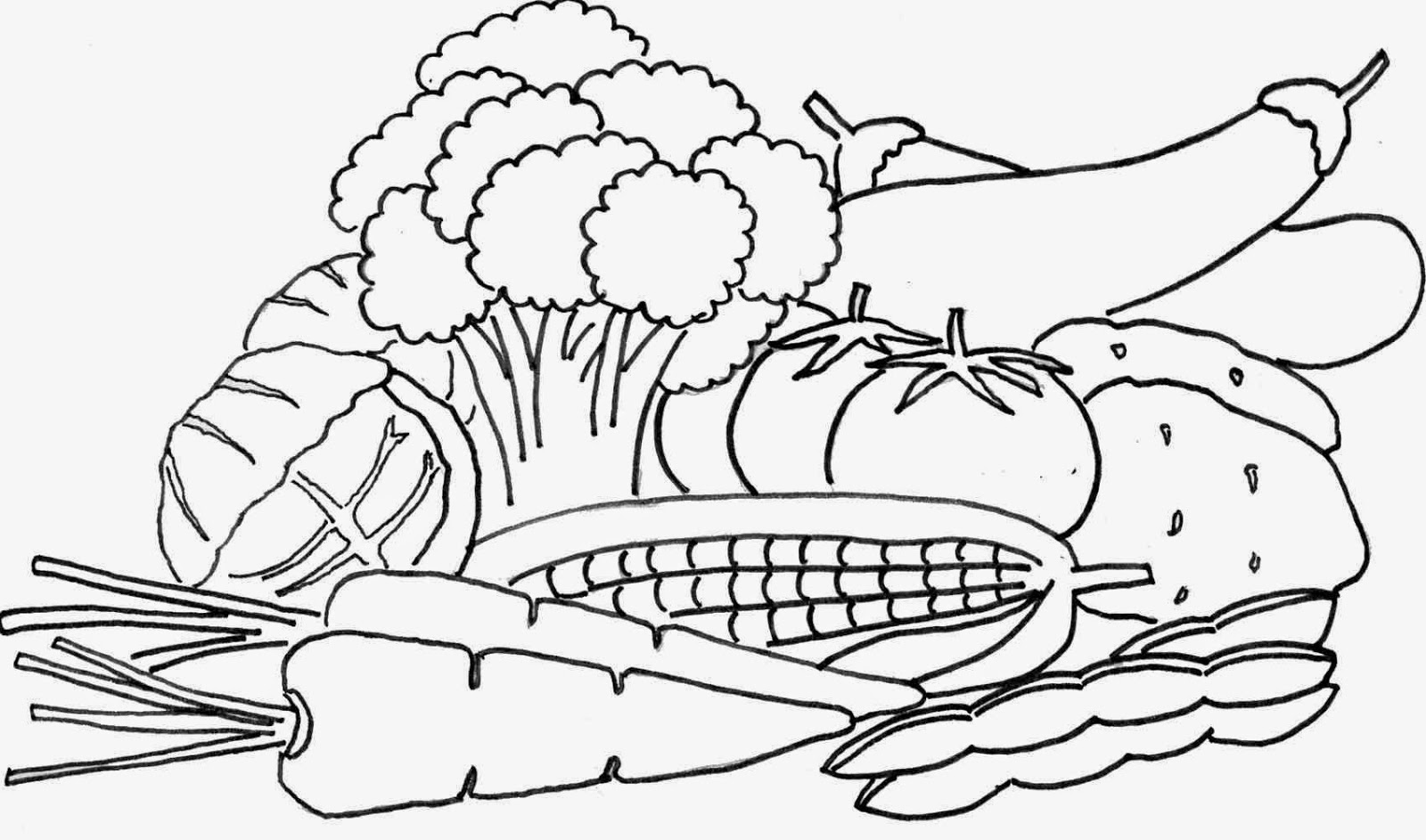 vegtable coloring pages - photo #34