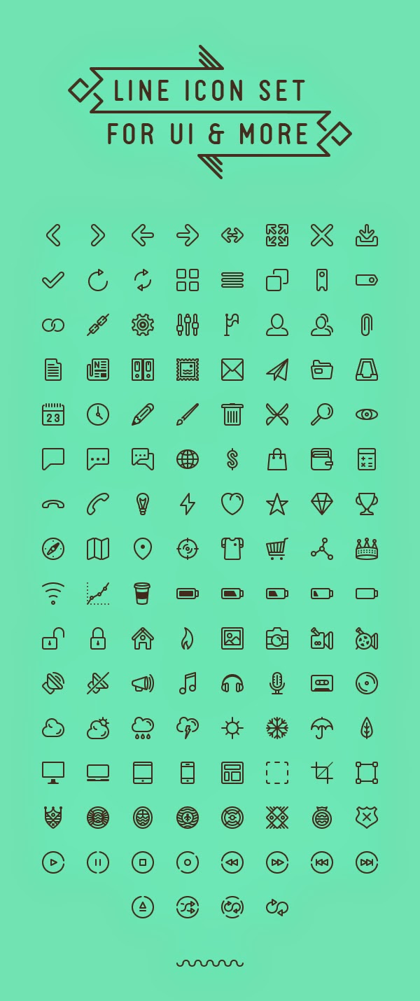 Line icon set for UI & more // Infinitely scalable by Situ Herrera