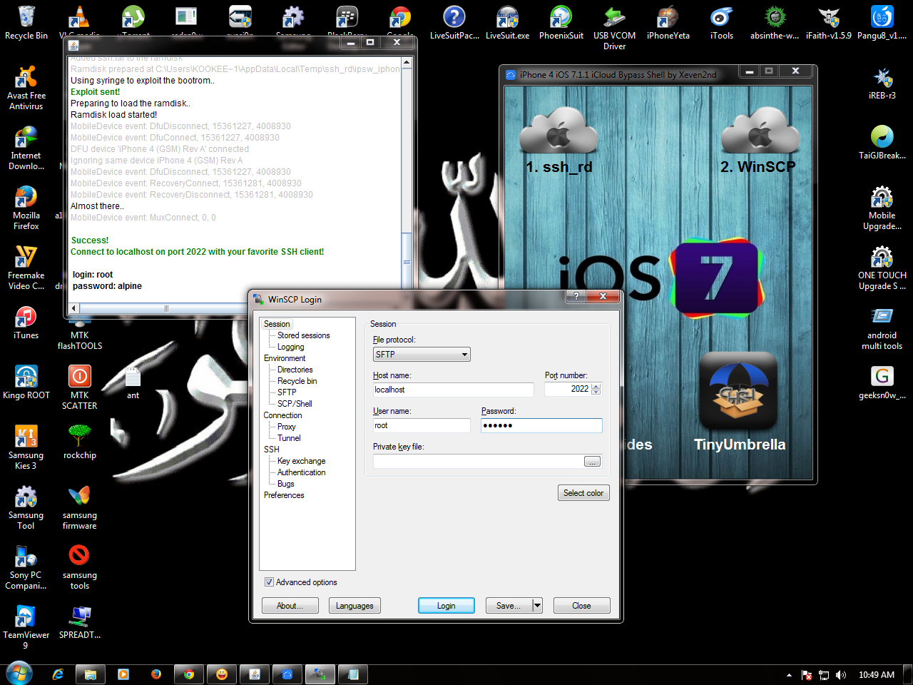 winscp icloud bypass with backtrack