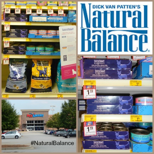 Collage of #NaturalBalance Wild Pursuit cat products at PetSmart