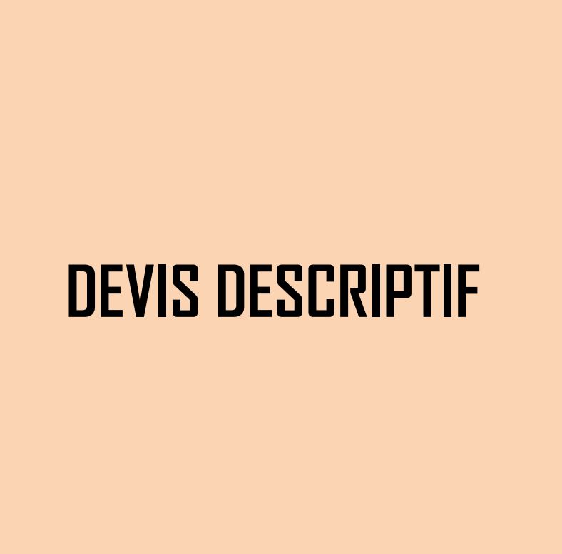 Exemple de devis descriptif pour travaux de construction d'un bâtiment
