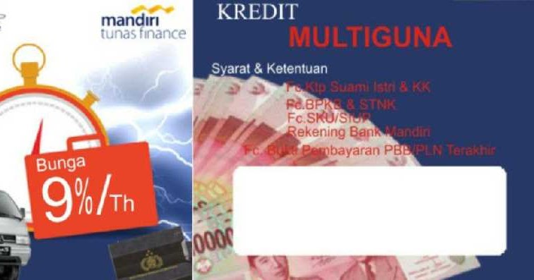 Tabel Angsuran Mandiri Tunas Finance 2019 KTA BANK 2020