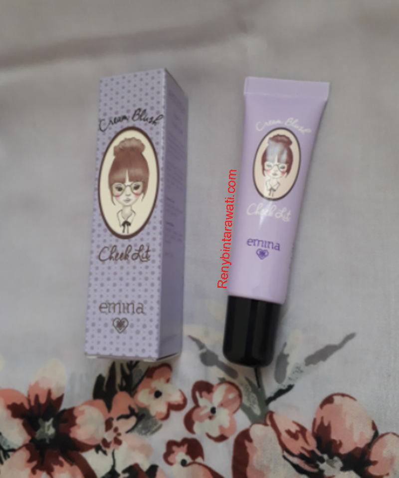 Review : EMINA Cream Blush Cheek Lit warna Pink - Reny Blog