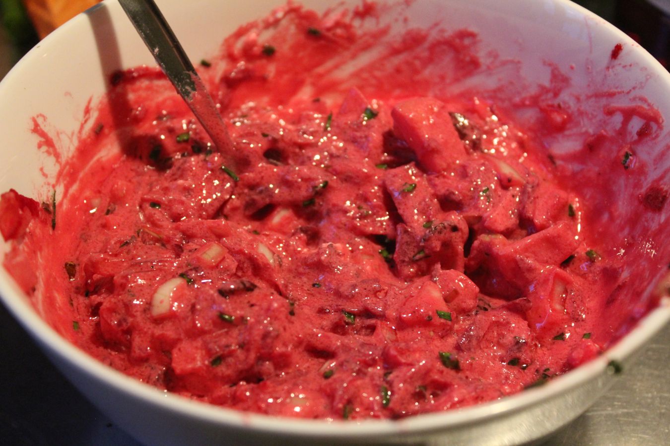 Barbiesalat – Rote Beete mit Apfel und saurer Sahne – glatzkoch.de
