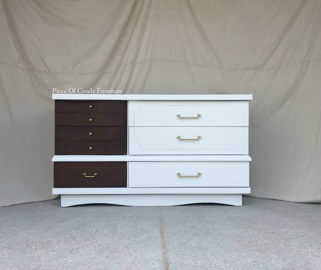 Piece Of Candy Furniture MCM Two Toned White Dresser...