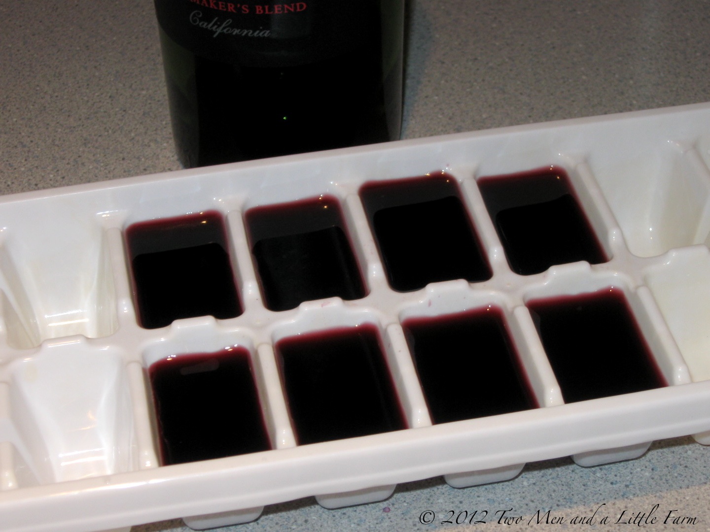 Two Men and a Little Farm FREEZE LEFTOVER WINE TO USE IN COOKING